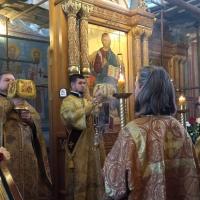 24 августа, Неделя 11-я по Пятидесятнице, попразднство Преображения Господня. В храме святого пророка Иоанна Предтечи были совершены Воскресные богослужения - всенощное бдение, совершенное соборно клиром храма, возглавил настоятель храма, игумен Мефодий (Пронькин).