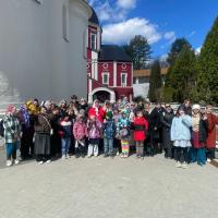 25 апреля учащиеся, педагоги и родители воскресной школы Предтеченского духовно-просветительского центра совершили автобусную паломническую экскурсию в Рождества Пресвятой Богородицы Свято-Пафнутиев Боровский монастырь и в Парк птиц.В Святой обители все поучаствовали в молебне, приложились к мощам Пафнутия Боровского, были помазаны священником, пропели Пасхальный тропарь, заказали требы.